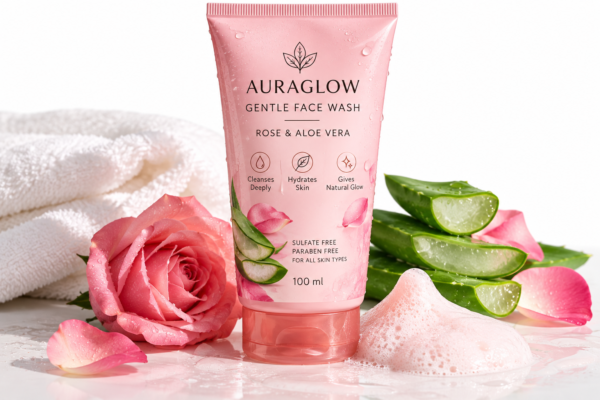 AuraGlow Gentle Face Wash